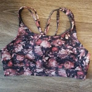 Gently worn Lululemon floral energy bra